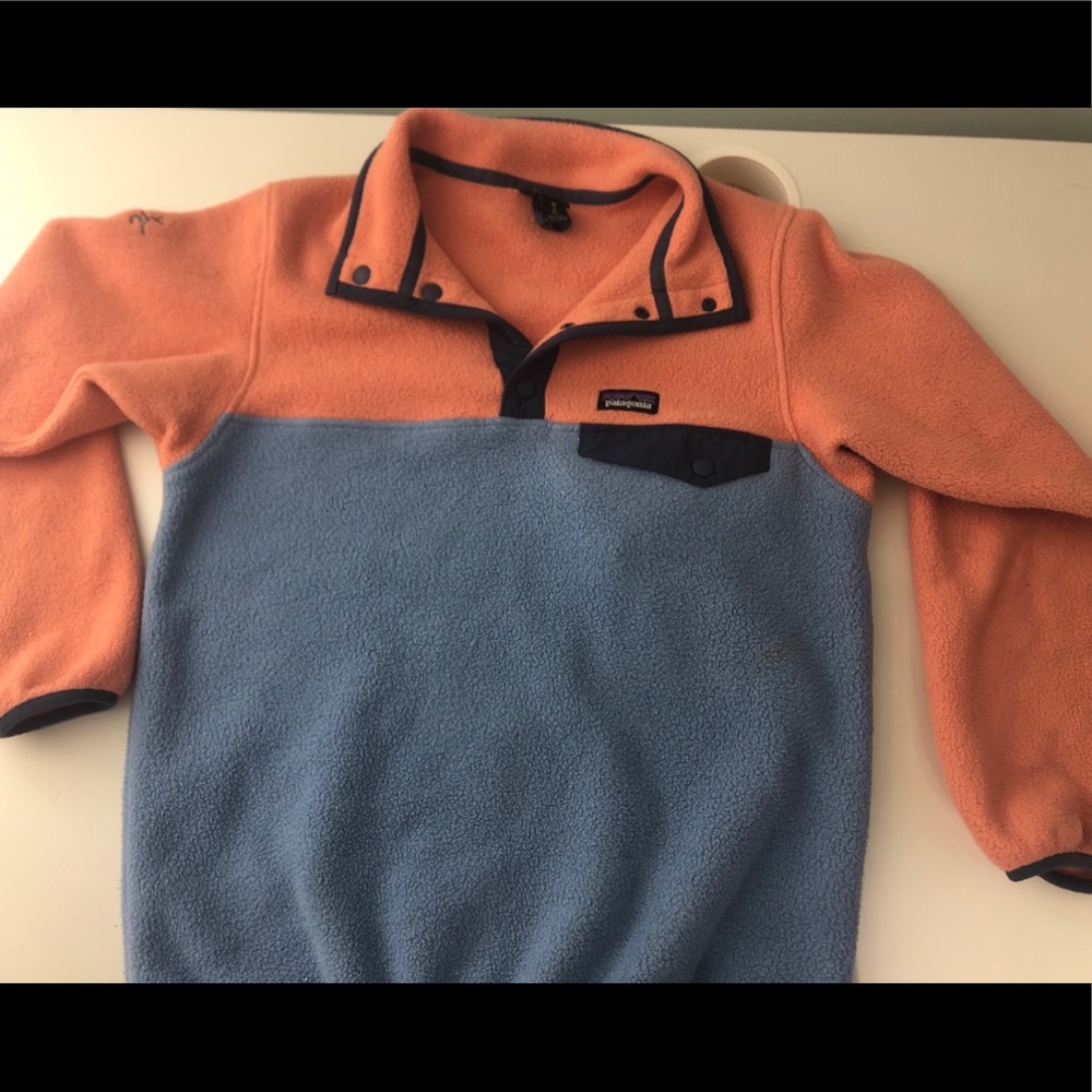 Patagonia synchilla pullover girls size M(10)